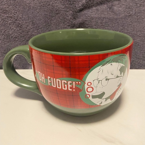 Other - A Christmas Story OH FUDGE Ralphie & Soap Ceramic Coffee Mug Tea Cup 24 Oz Wide